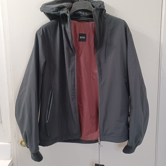 HUGO BOSS Callero Quilted Lined Hooded Jacket Size 36 Mens Small - Picture 12 of 13